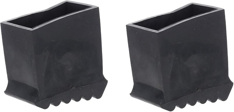 2Pcs Non Slip Ladder Feet Covers Furniture Pads Black Anti Skid Floor Protectors - Image 2