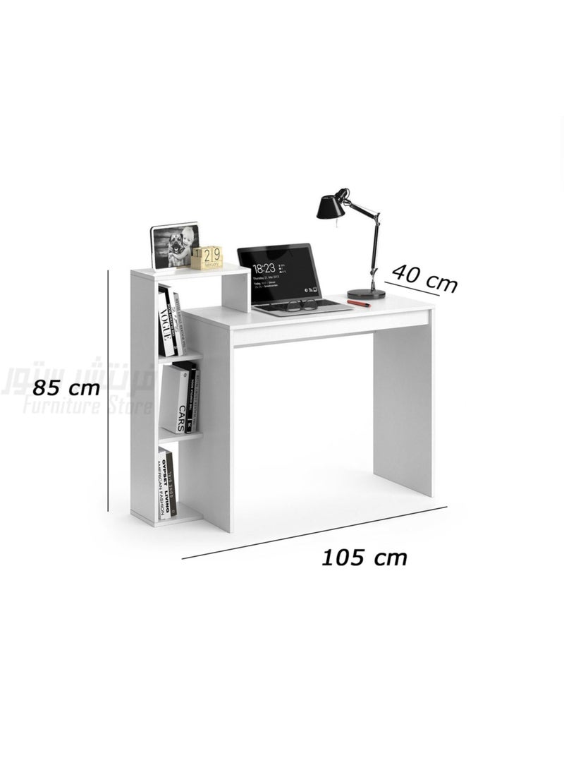 Modern desk, height 85 cm - width 105 cm - depth 40 cm, from Furniture Store.