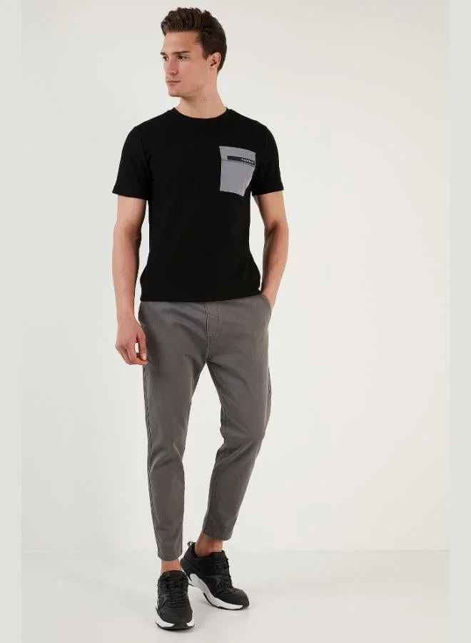 Buratti  Buratti Printed Slim Fit Crew Neck Cotton T-Shirt Men's T-Shirt 5902351 for Men | Best Price UAE