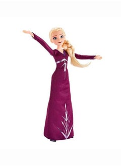 Disney FROZEN Frozen Arendelle Fashions Elsa Fashion Doll With 2 Outfits Purple Nightgown & Dress Inspired By 2 Movie Toy For Kids 3 Years Old & Up Brown  - Image 4