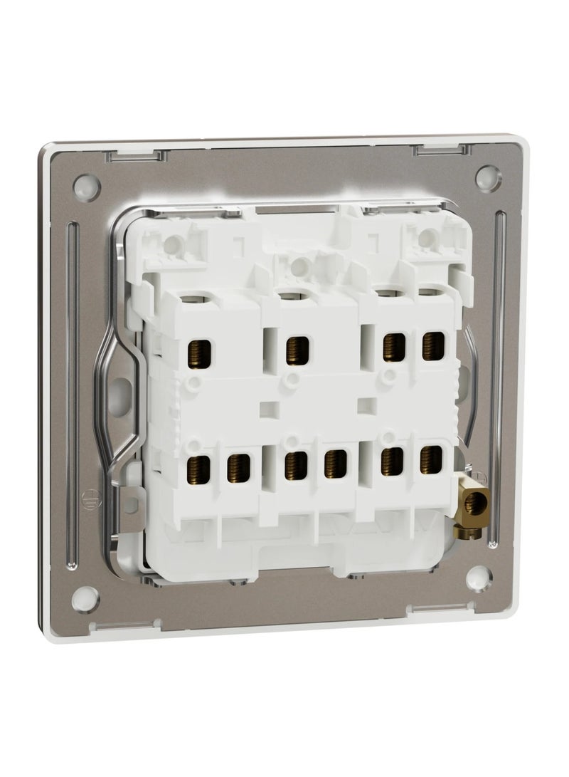 Schneider Electric Unica X 2-Way 3-Gang Switch - Dark Bronze - Image 3