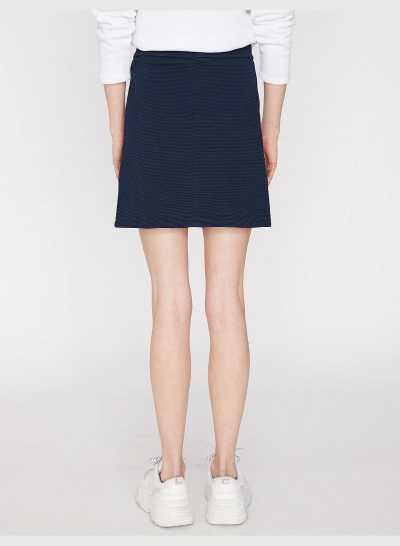 KOTON Banded Detailed Skirt