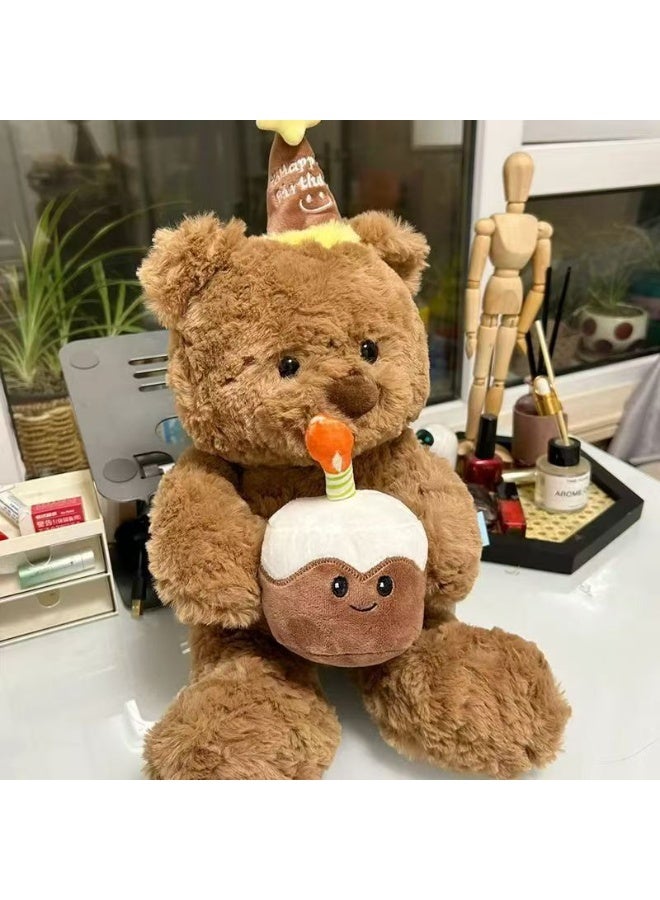 تشيندا تيدي القطيفة, لطيف عيد ميلاد سعيد دمى الدببة, دمى الدببة للمناسبات الخاصة, الدببة البنية الصغيرة لطيف للفتيات, الأولاد, الأطفال, الحفلات, أعياد الميلاد - Image 4
