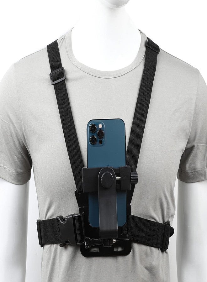 PELLKING Mobile Phone Chest Strap Mount,Harness Strap Holder Universal Cell Phone Clip for Action Camera POV Compatible with Gopro Akaso Samsung iPhone etc - Image 1