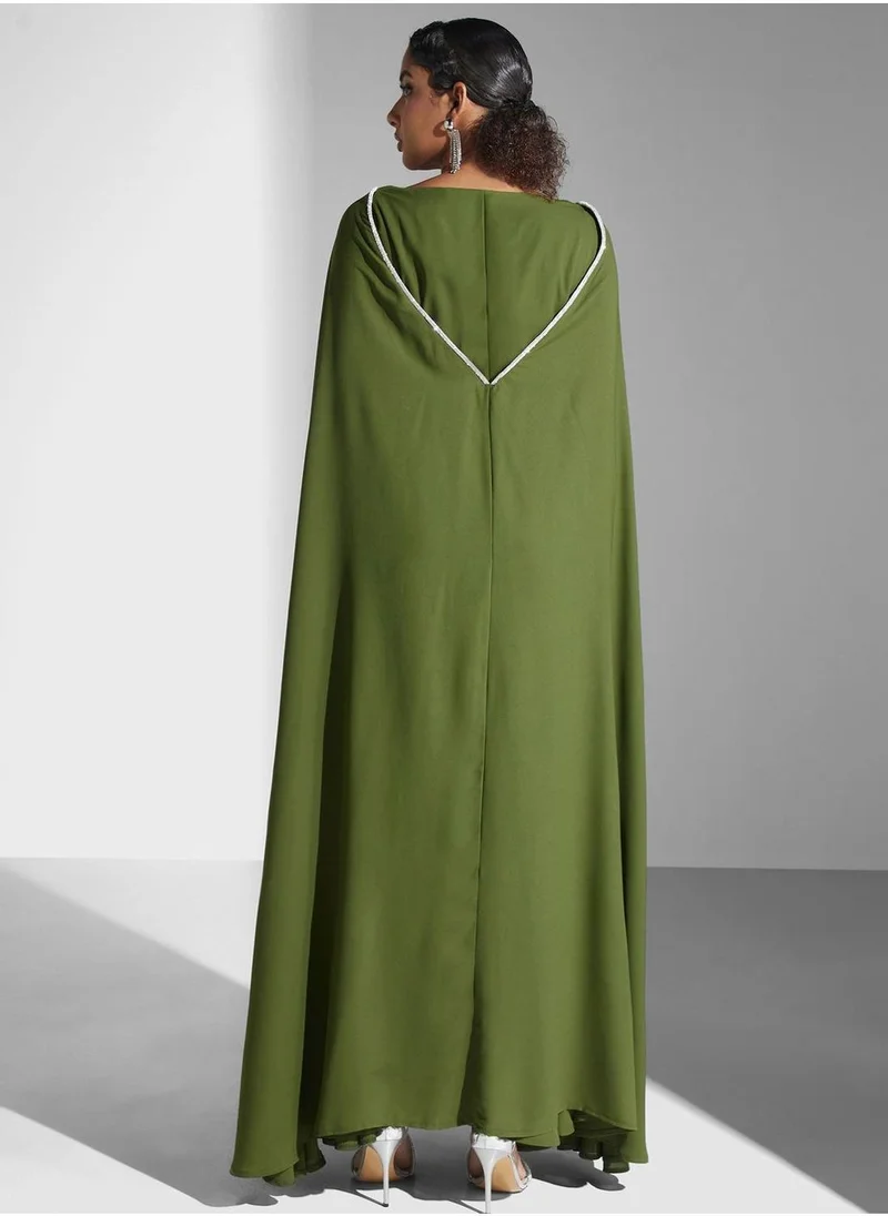 ياسر البيك Piping Detail Dress