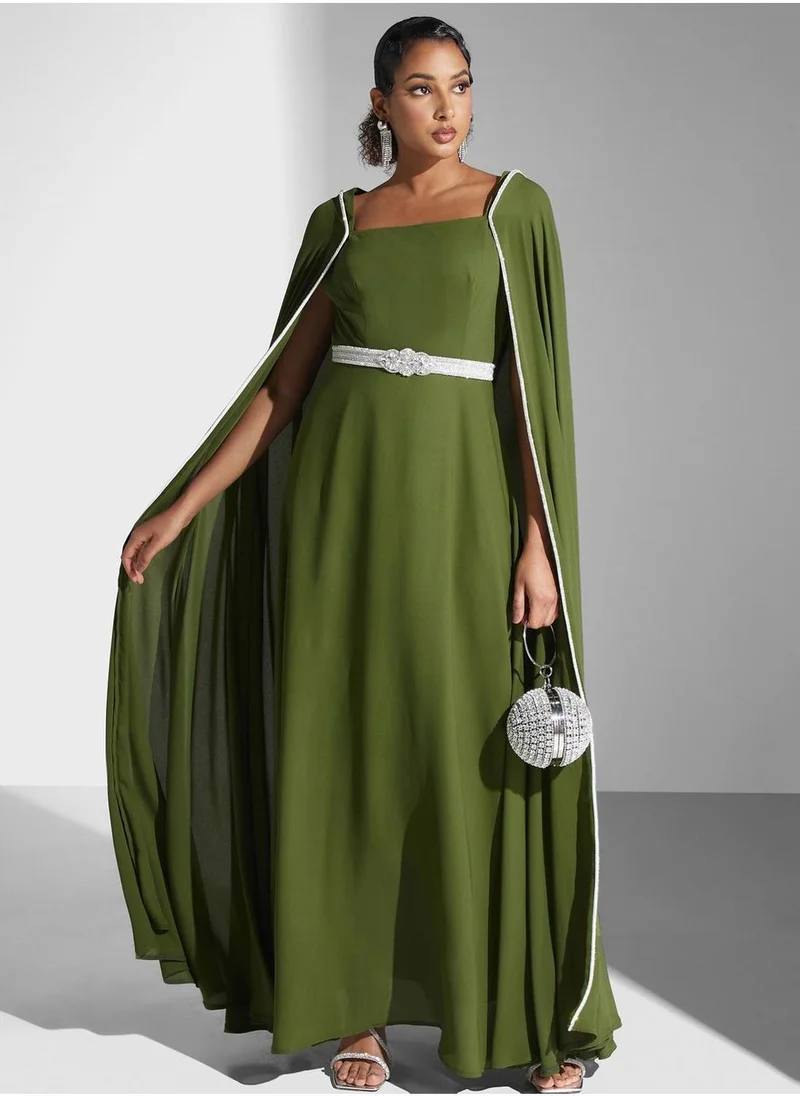 ياسر البيك Piping Detail Dress