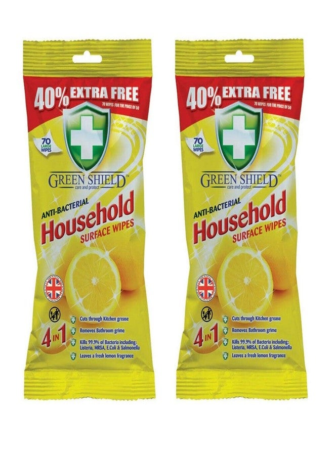 Greenshield Anti Bacterial Household Wipes Pack of 2 - Image 1