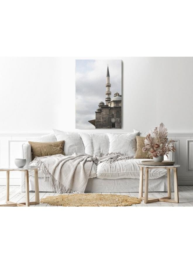 هوم جاليري لوحة فنية جدارية على شكل برج مع لوحة سحابة مطبوعة - Image 3