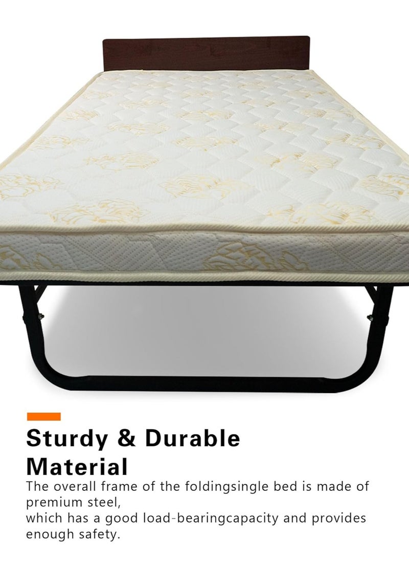 Meishida Folding Bed Guest Bed Office Nap Bed with Memory Foam Mattress for adults and kids  - Image 2