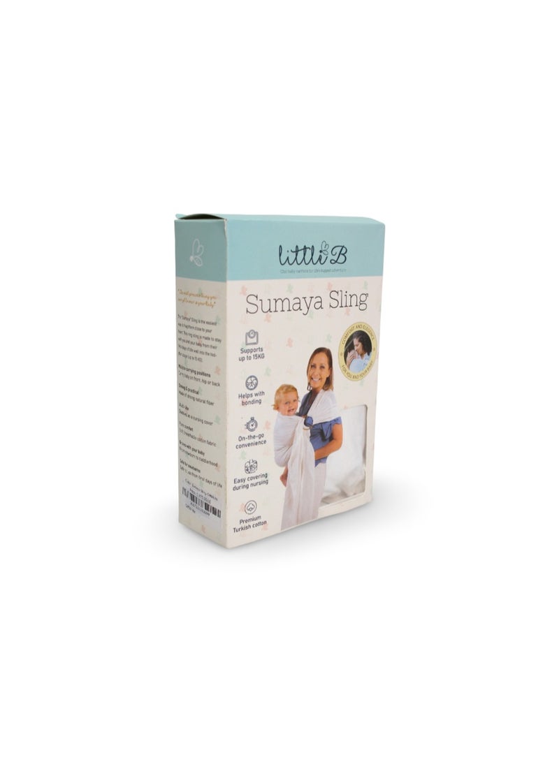 Little B Cotton Sumaya Sling – Off-White - Image 1