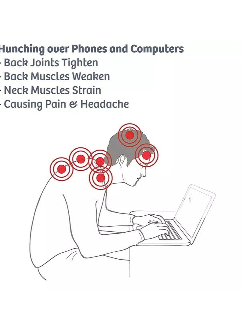 Proven Effective Home Treatment for Costochondritis, Ideal for Tight Back and Rib Joints , Relieve Sore, Hunched Back from Phone and Computer Usage