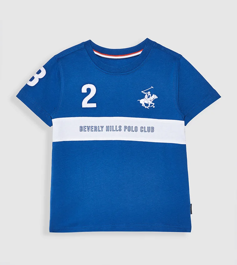 Typographic Print Round-Neck T-Shirt