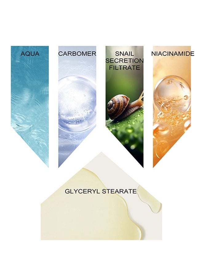 YURHERSU قم بترقية كريم العين المتقدم ببتيد الحلزون - كريم العين المضاد للتجاعيد للهالات السوداء والانتفاخ يقلل من الخطوط الدقيقة ، مع  التدليك لتسريع الامتصاص وتعزيز الدورة الدموية حول العينين - Image 4