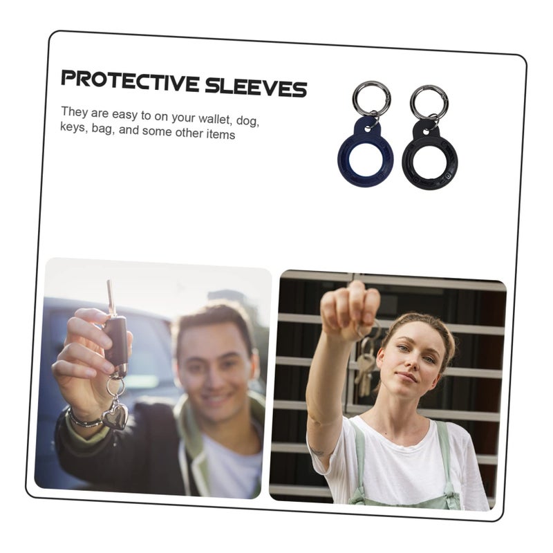 4 Pack Air Protective Cover Cases Scratch Guard Lightweight 8.3x4cm Black Blue - Image 5