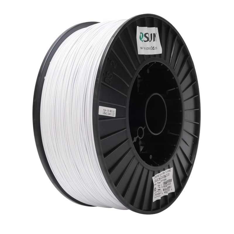 eSUN PLA+ Filament 1.75mm, Enhanced Toughness 3D Printer Filament PLA Plus, Dimensional Accuracy +/- 0.03mm, 3KG Spool (6.6 LBS) 3D Printing Filament for 3D Printers, Cold White - Image 3
