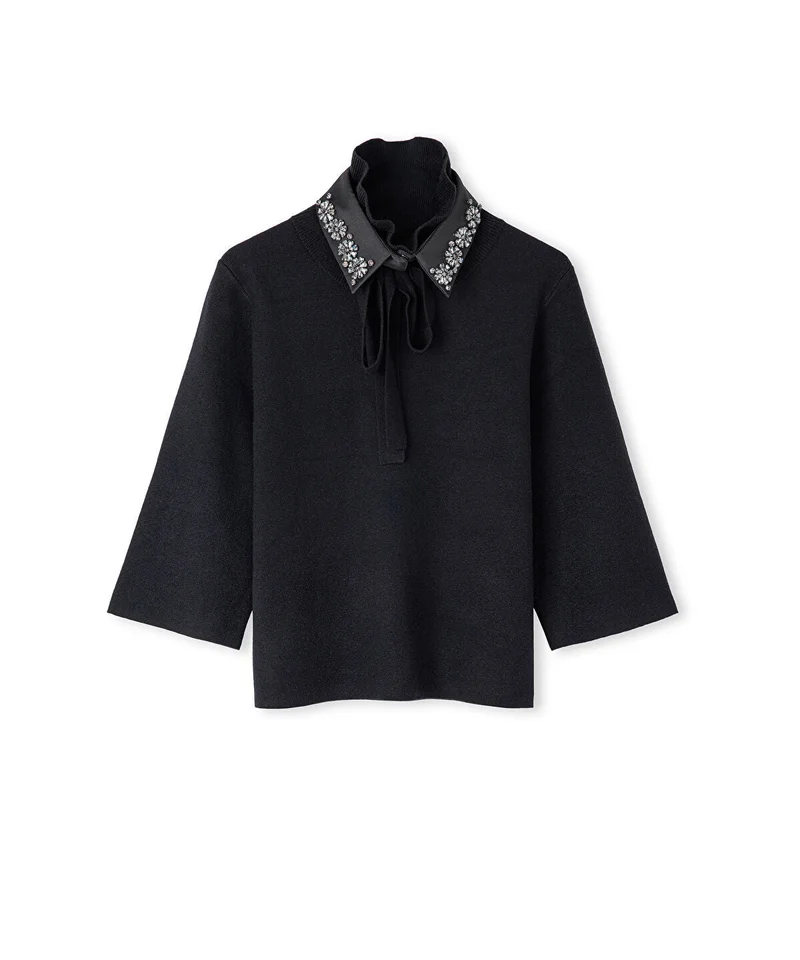Ipekyol  Removable Collar Knit Top for Women | Best Price UAE