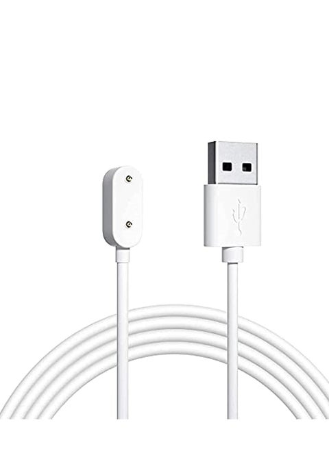 Charger Compatible with Huawei Watch Fit, Honor Band 6, Huawei Band 6, Huawei 4X, Honor Watch ES - Replacement USB Charging Cable 100 cm (white)