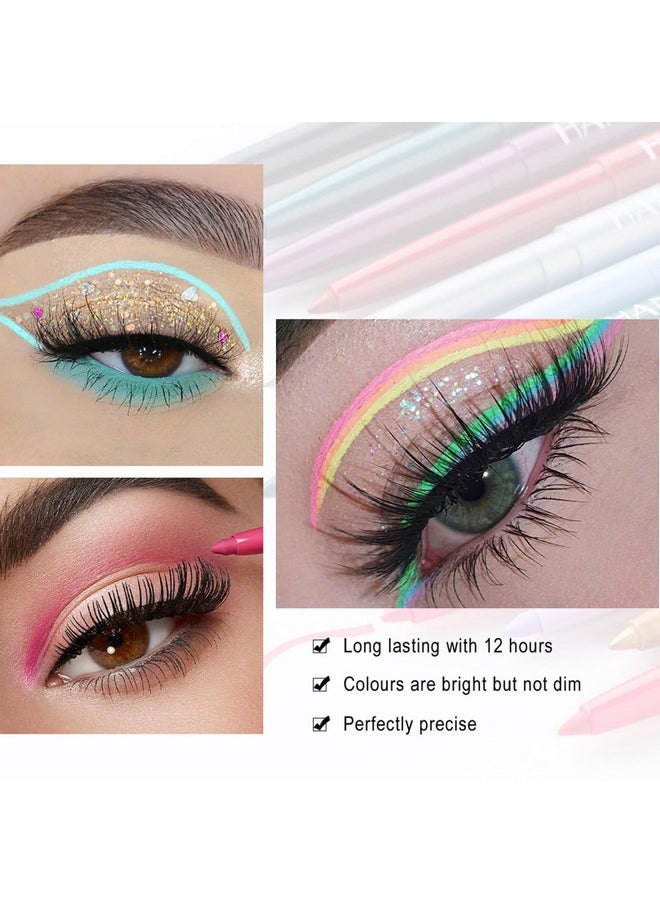DekRion - Eyeliner Pencil, Waterproof Eyeliner Long-Lasting, Dark-Red Eyeliner, High-Pigmented Colorful Eyeliners Easy To Use Eyeliner Pen For Women, Dark-Red - Image 1
