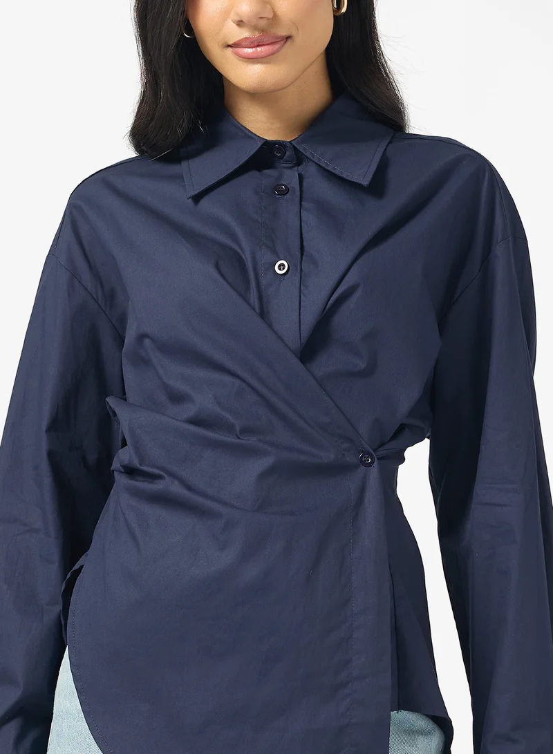 Ginger  Wrap Tie Up Shirt for Women | Best Price UAE