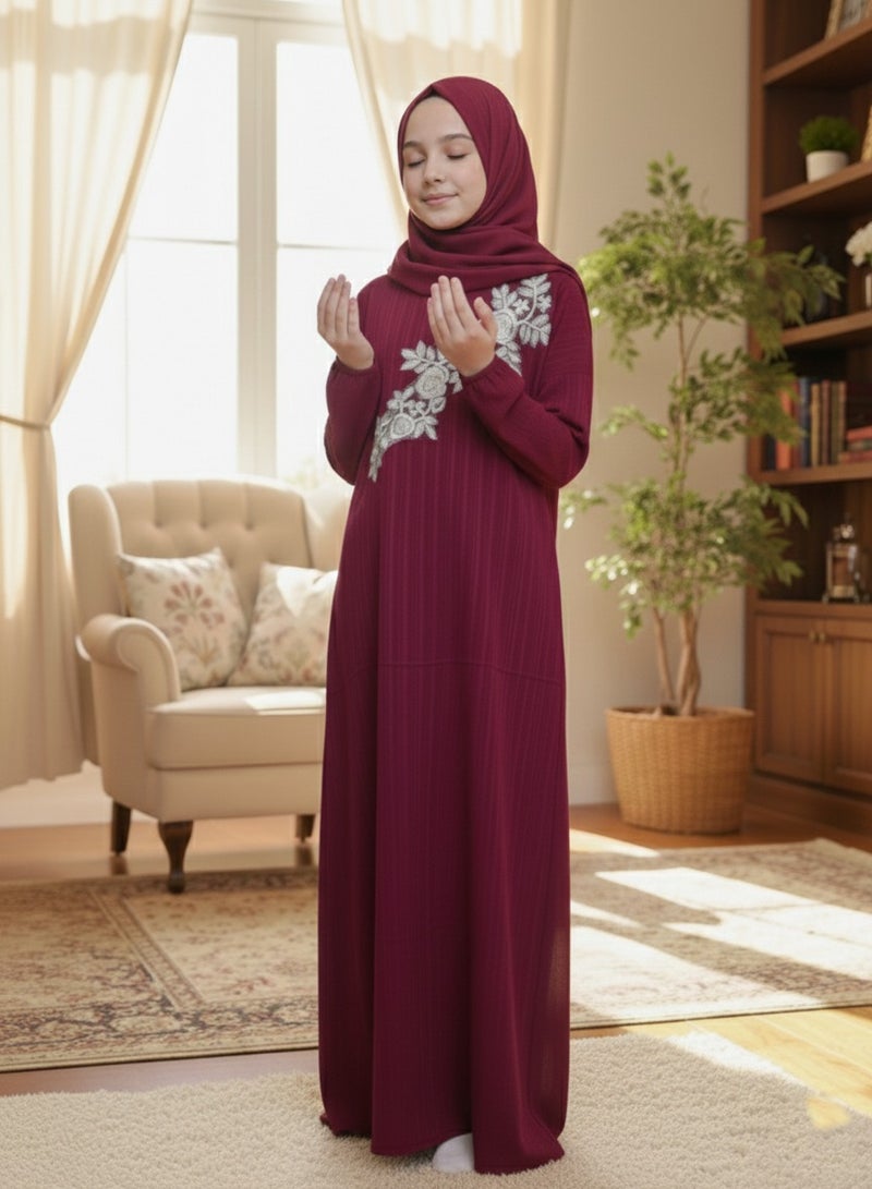 لينا فاشون شرشف صلاة اطفال بناتى مع حجاب متصل - Image 1