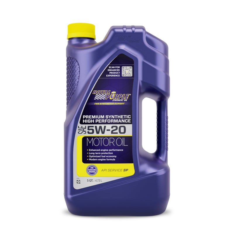 Royal Purple زيت محرك صناعي عالي الأداء 5W-20 من رويال بيربل 51520 مرخص من API - 5 كوارت، (الموديل: ROY51520) - Image 3