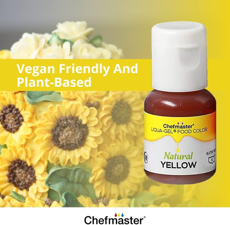 Chefmaster طقم تلوين الطعام السائل الطبيعي من شيف ماستر - عبوة 4 قطع بمكونات نباتية - Image 5