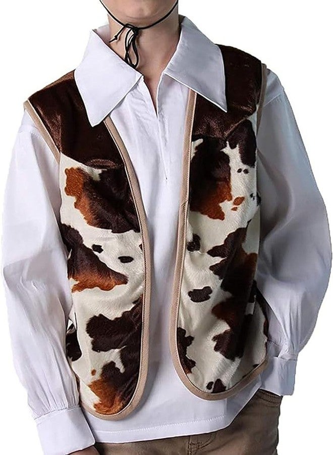 Making Believe Kids Brown Cowboy or Cowgirl Western Dress Up Vest - Size 10-12 - Image 4