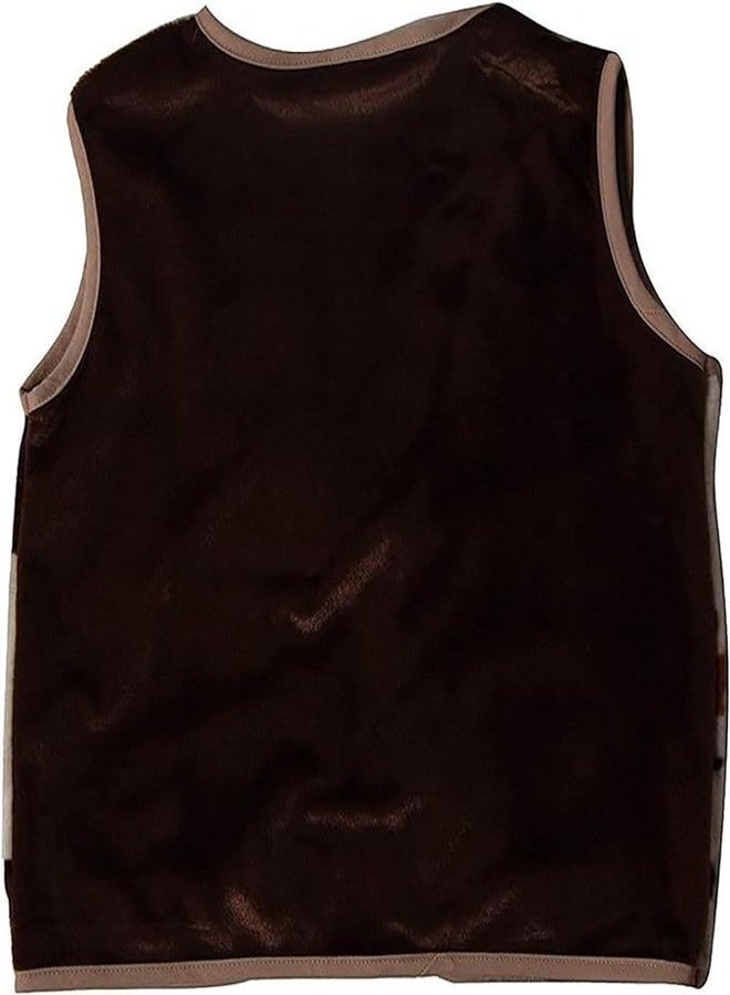 Making Believe Kids Brown Cowboy or Cowgirl Western Dress Up Vest - Size 10-12 - Image 2