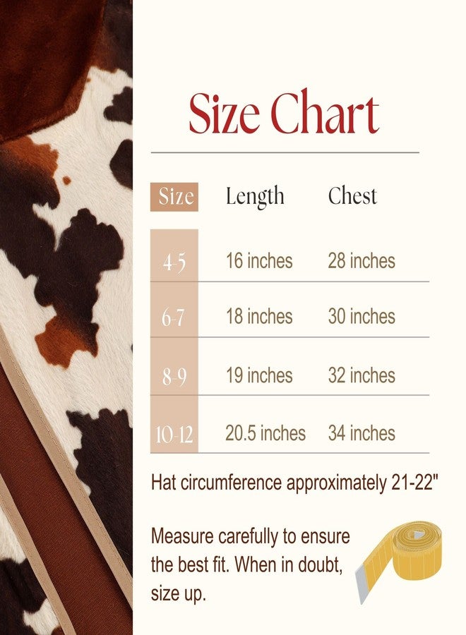 Making Believe Kids Brown Cowboy or Cowgirl Western Dress Up Vest - Size 10-12 - Image 3
