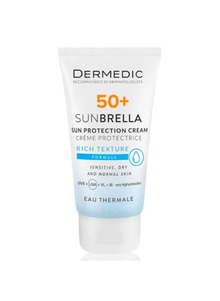ديرميدك كريم واقي شمس ديرميديك للبشرة الجافة والعادية +SPF 50 – 40مل