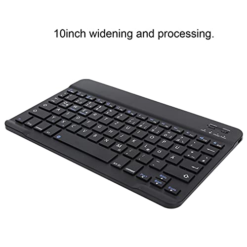 PUSOKEI German Keyboard 10Inch Keyboard German Layout USB Computer Keyboard for Laptops, PC(Black) - Image 3