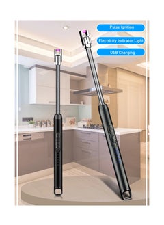 LDQ Arc Lighter, Flameless Electronic Lighter With Led Battery Indicator, Rechargeable Usb Lighter Wind & Weatherproof Lighter For Kitchen, Barbecue, Candles, Fireworks, Gas Stove, Black  - Image 4