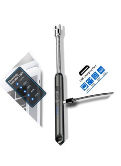 LDQ Arc Lighter, Flameless Electronic Lighter With Led Battery Indicator, Rechargeable Usb Lighter Wind & Weatherproof Lighter For Kitchen, Barbecue, Candles, Fireworks, Gas Stove, Black  - Image 3