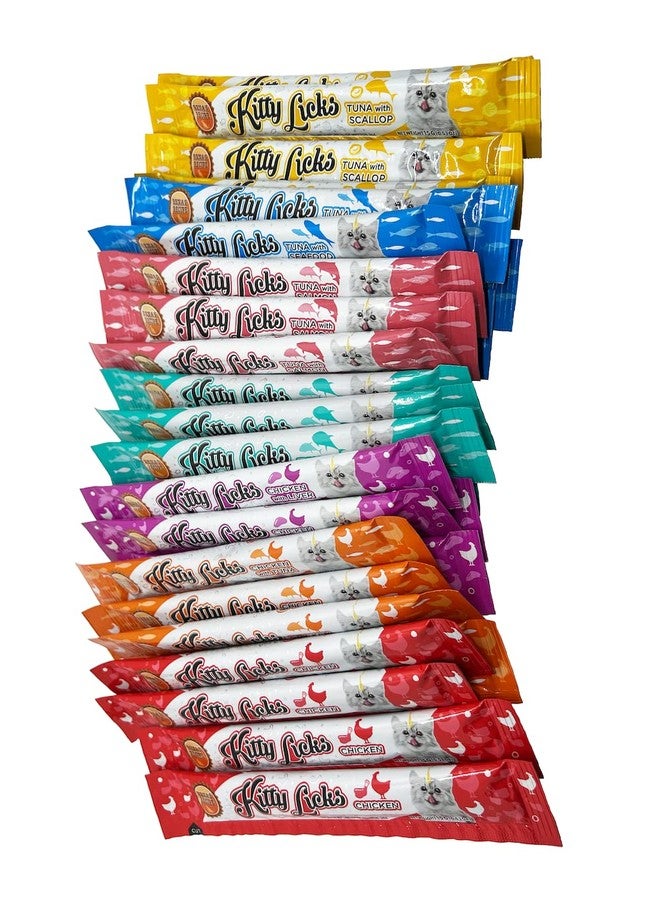 Rena's Recipe Kitty Licks Varieties (Chicken and Tuna) (28 Tubes) - Image 4