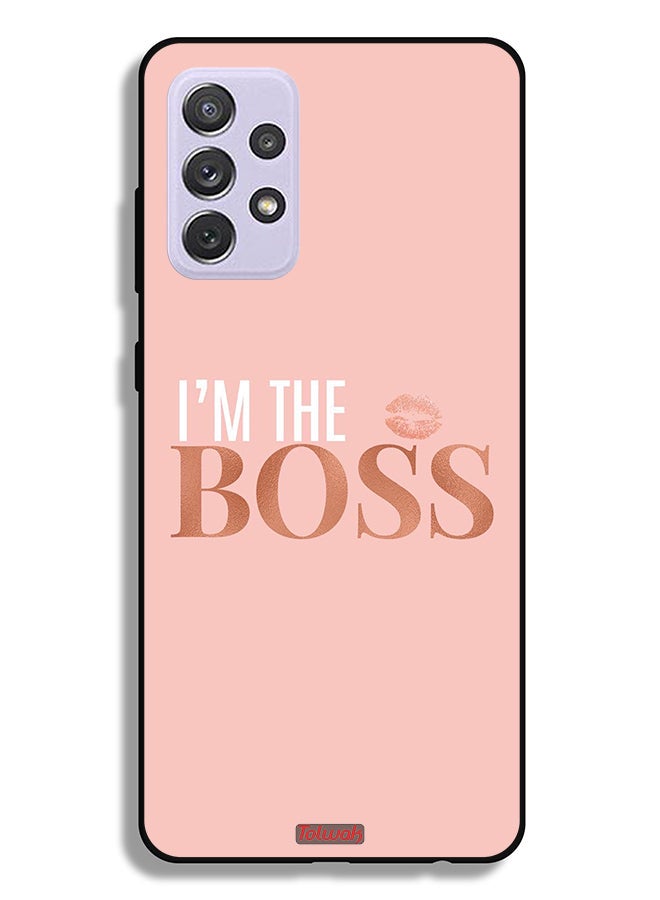 Tolwak Samsung Galaxy A72 5G Protective Case Cover I Am The Boss - Image 1