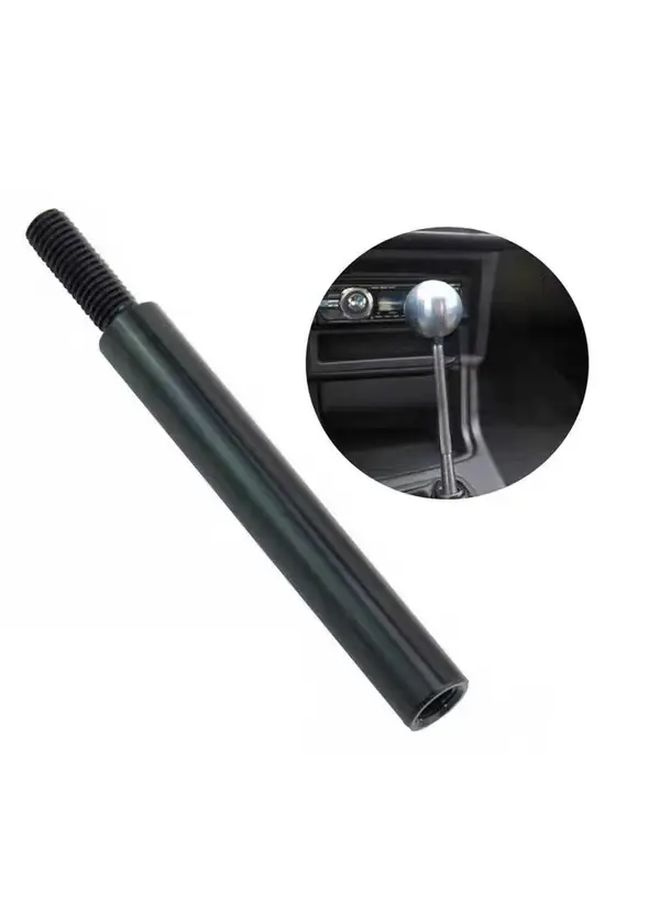 Black 3 Inch M10X1 25 Car Gear Shift Lever Extension Rod Adjustable Anti Slip Grip - Image 2