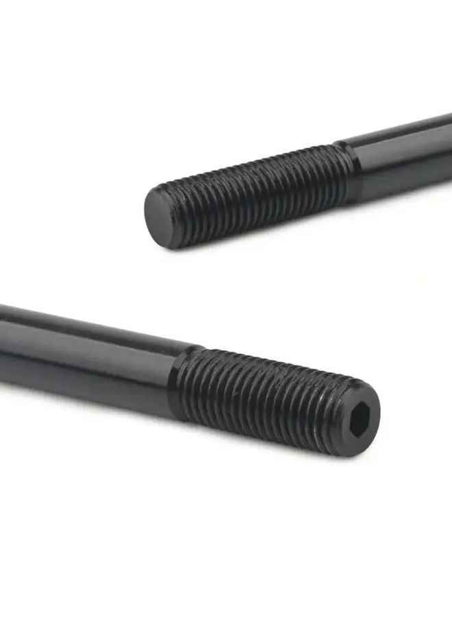 Black 3 Inch M10X1 25 Car Gear Shift Lever Extension Rod Adjustable Anti Slip Grip - Image 3
