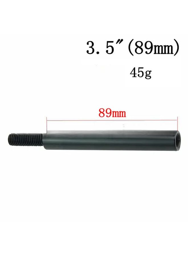 Black 3 Inch M10X1 25 Car Gear Shift Lever Extension Rod Adjustable Anti Slip Grip - Image 4