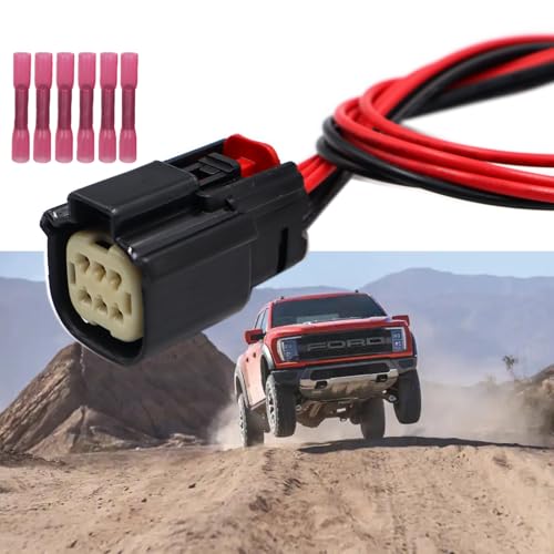 LIZAPUS 6-Pin Tail Lamp Tail Light Connector Pigtail Compatible with Dodge Challenger 2015-2023 68419751AB Pigtail Plug Wiring Harness - Image 2