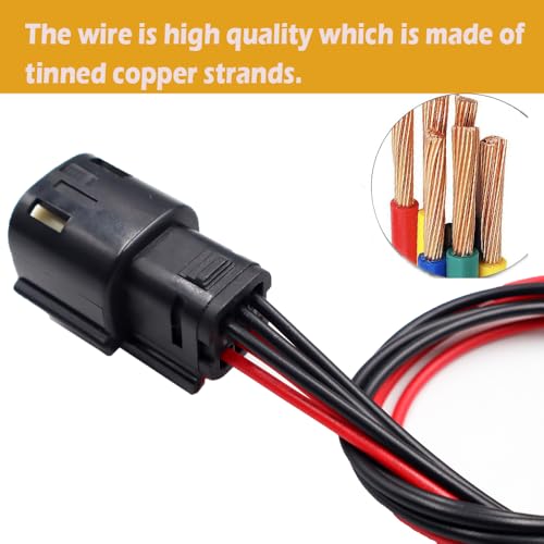 LIZAPUS 6-Pin Tail Lamp Tail Light Connector Pigtail Compatible with Dodge Challenger 2015-2023 68419751AB Pigtail Plug Wiring Harness - Image 3