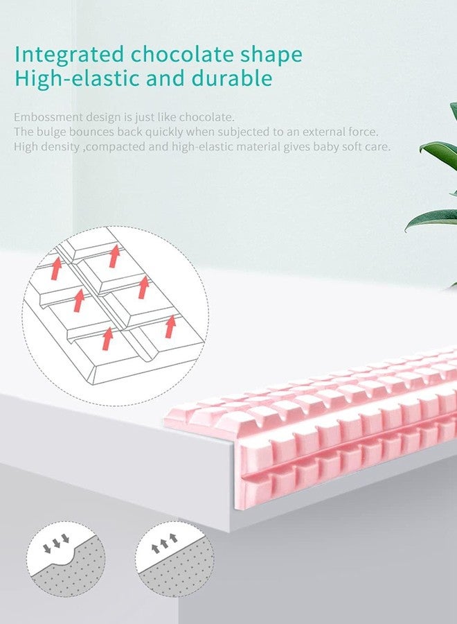 WE-CEF Extra Wide & Soft Edge Protector for Baby Safety(3 ft) Corners and Edges, Baby Proofing Padding, Foam Edge Guards Baby Proofing Furniture Padding, Foam Edge Guards for Baby Safety (Pink - 1) - Image 3