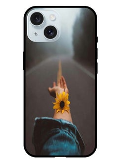 Protective Case Anti Scratch Shock Proof Bumper Cover For iPhone 15 Flower on hand
