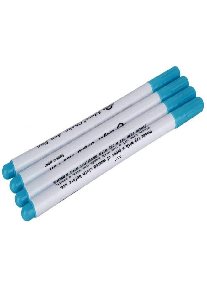 Jasol Water Erasable Pen Water Erasable Ink Pens 1Mm Fabric Markers Air Erasable Pen/Water Soluble Pens For Fabric Cloth-Blue Set Of 3,micro - Image 1