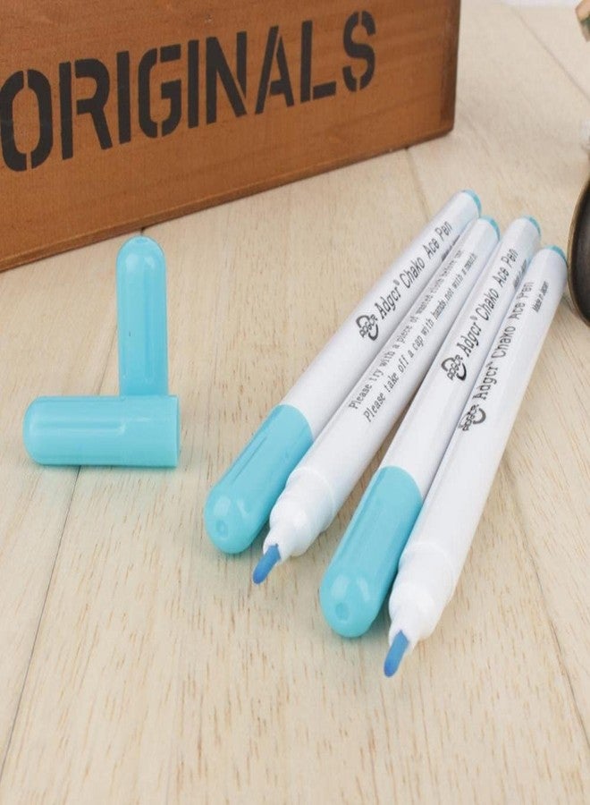 Jasol Water Erasable Pen Water Erasable Ink Pens 1Mm Fabric Markers Air Erasable Pen/Water Soluble Pens For Fabric Cloth-Blue Set Of 3,micro - Image 3
