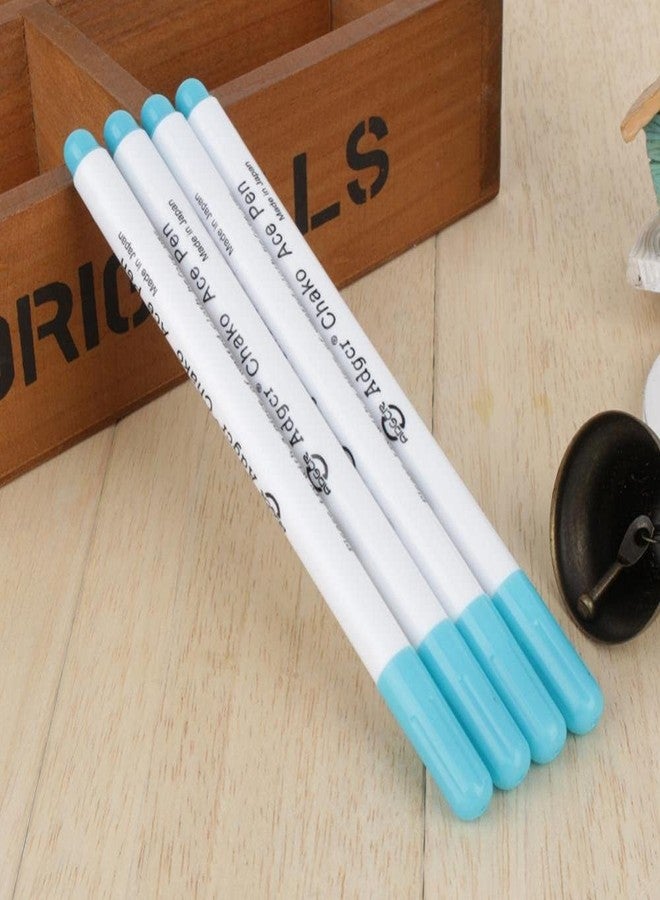 Jasol Water Erasable Pen Water Erasable Ink Pens 1Mm Fabric Markers Air Erasable Pen/Water Soluble Pens For Fabric Cloth-Blue Set Of 3,micro - Image 4