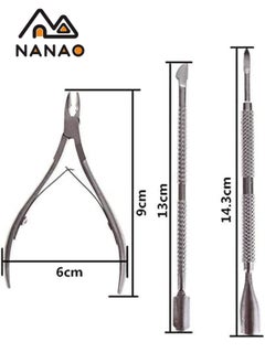 Stainless Steel Nail Cuticle Pusher Spoon Remover Cutter - Set of 3 Pieces - pzsku/Z4B9C6D76F449EBB2F2BFZ/45/_/1706841549/66841bd6-9348-4a95-8091-39ac2a2e2ff2