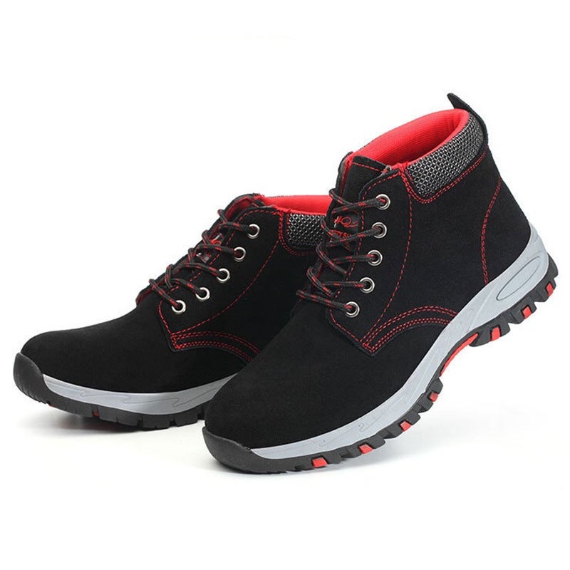 Summer Safety Protection Shoes Men'S Cowhide Welding Shoes Anti-Smashing Anti-Piercing Safety Work Shoes Lightweight Wear-Resistant - Image 5
