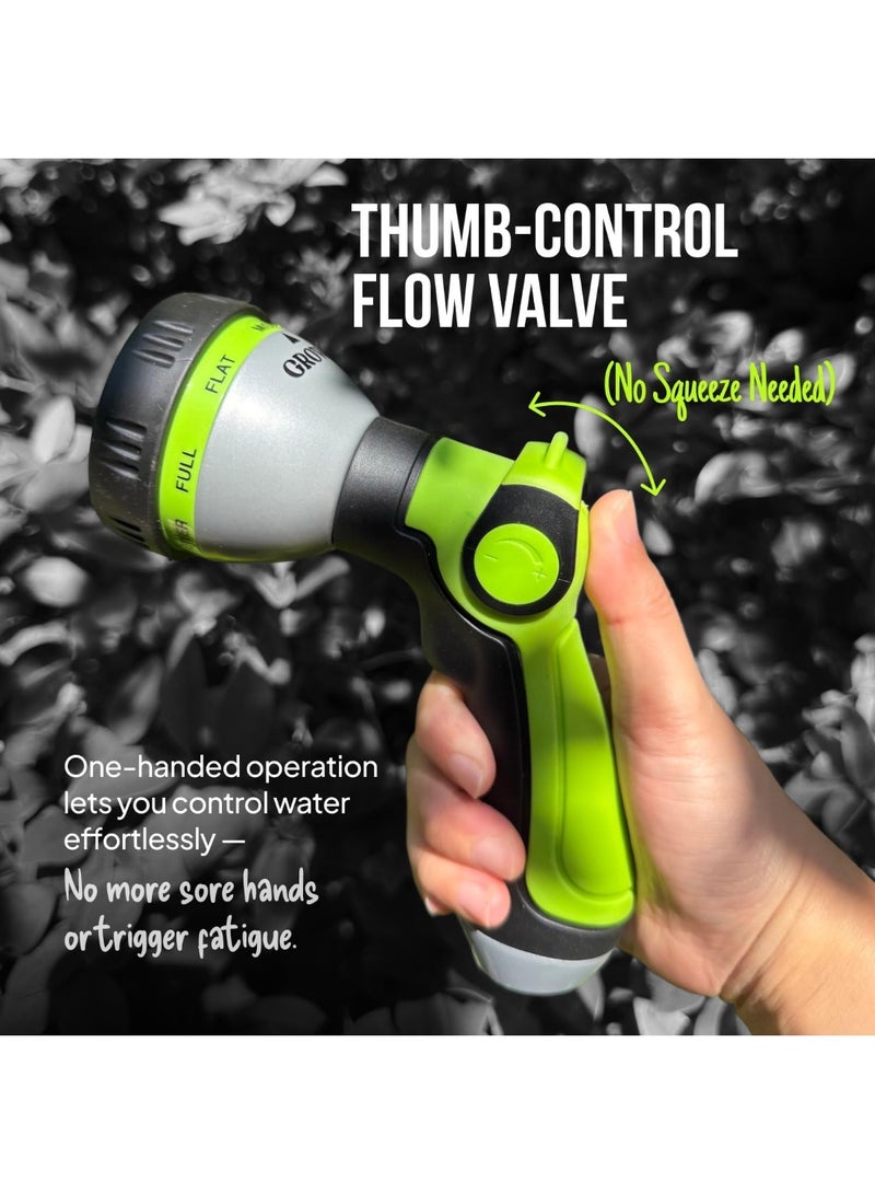 general Garden Hose Nozzle – 8-Pattern Hose Sprayer with Thumb Control – Watering Tool for Garden, Car Wash, Lawn Care & Pet Shower - Image 2