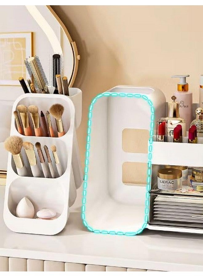 Furret Creative Combination Cosmetic Storage Rack Oblique Desktop Storage Cabinet Cute Girl Style Large Capacity Partition Storage Luxurious Look Modern Design - Image 3