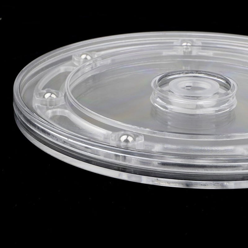klarako Acrylic Turntable Rotary Jewelry Display Disc Plate - 3''/4''/5''/5.5''/6'' - Clear, 6inch - Image 2